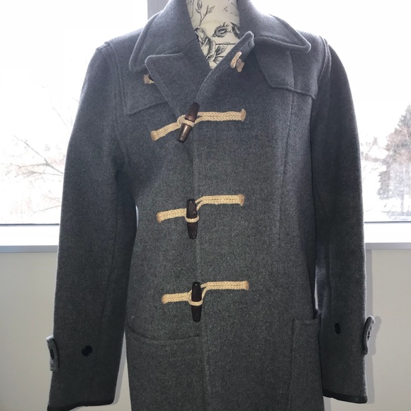 Gloverall long slim wool blend duffle coat (S) - Picture 2 of 6